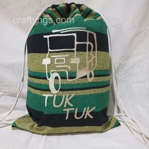 Tuk Tuk Drawstring Backpack