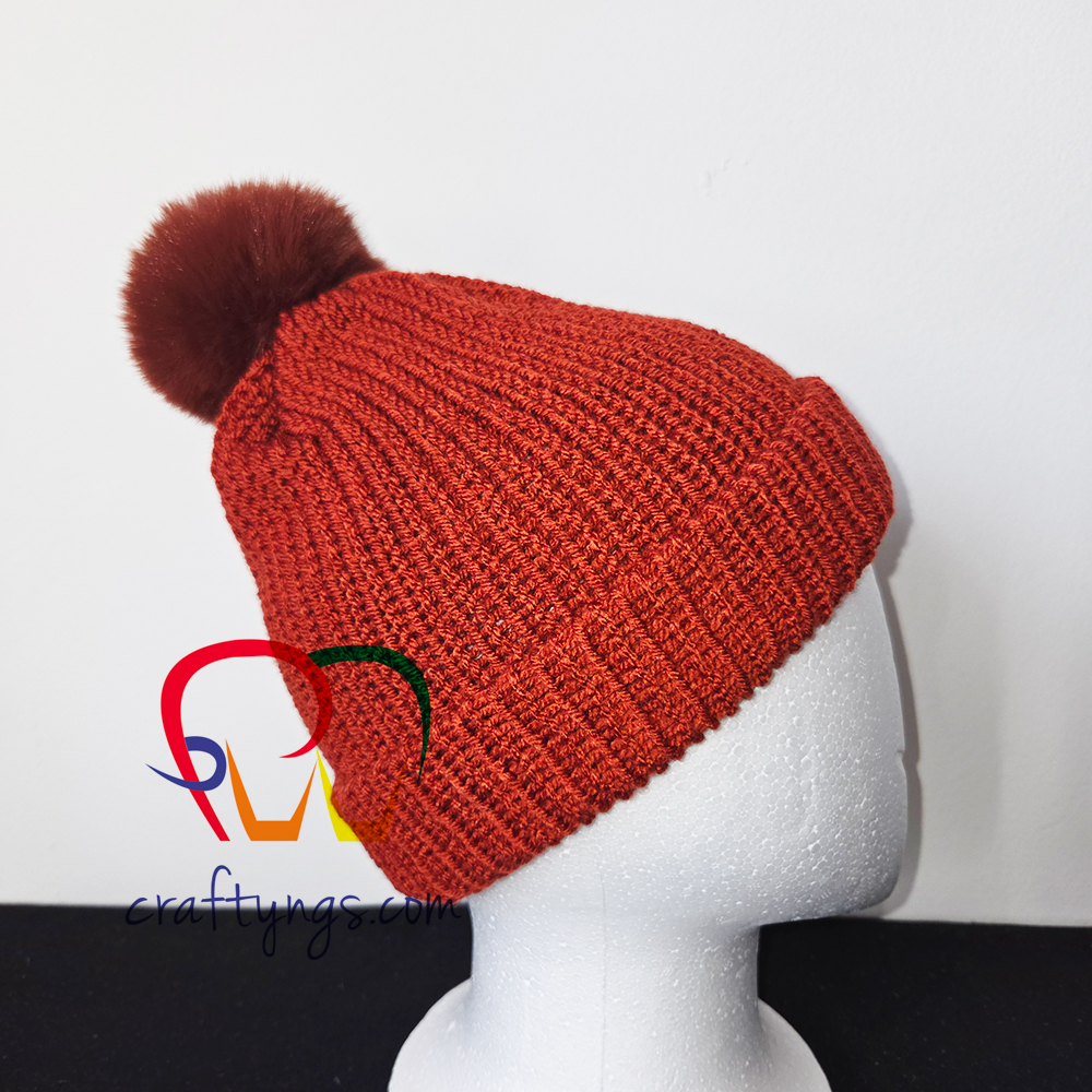 Beanie Hat with Pom Pom – Soft, Warm & Stylish Winter Hat