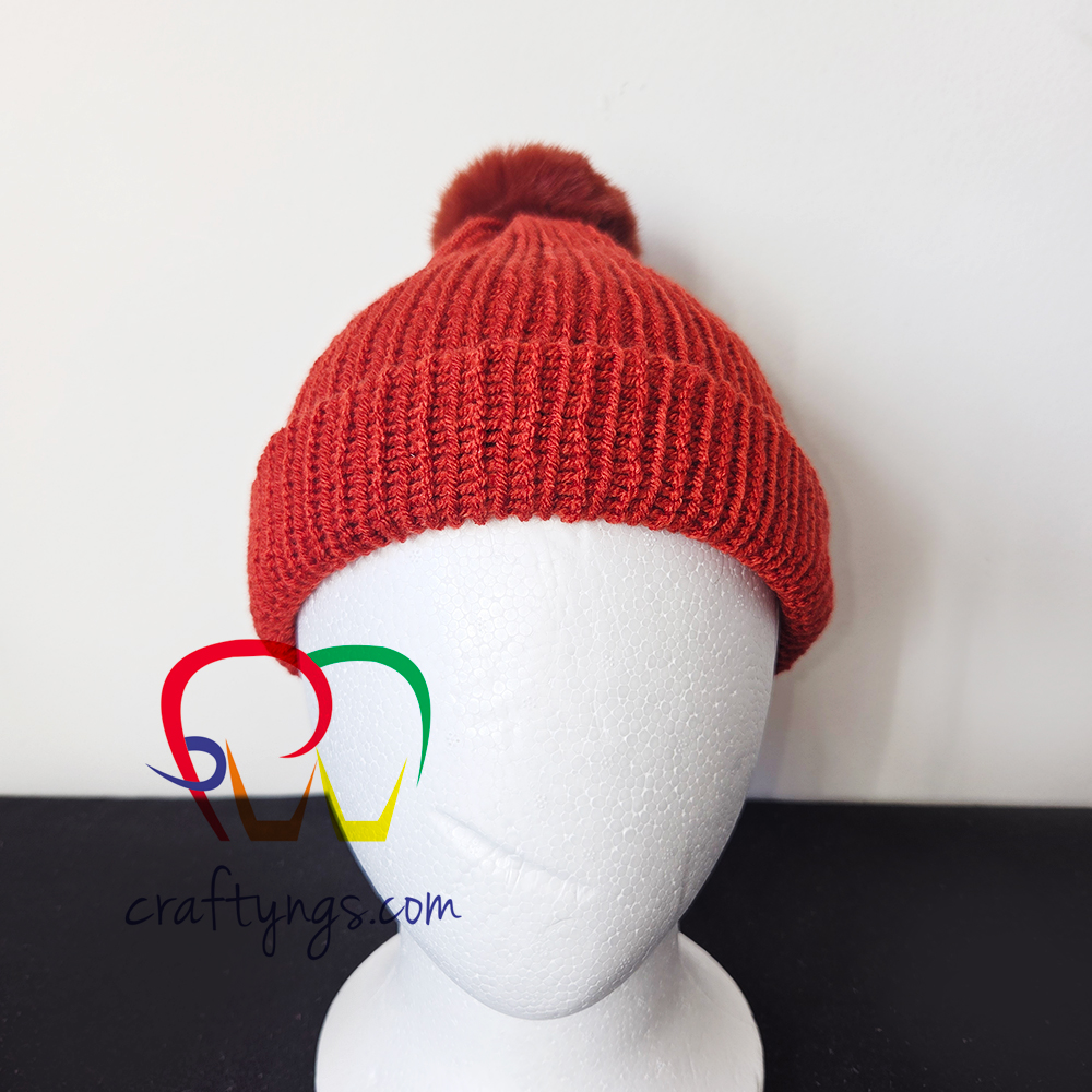 Beanie Hat with Pom Pom – Soft, Warm & Stylish Winter Hat - Image 2