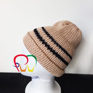 Stripe Beanie Hat