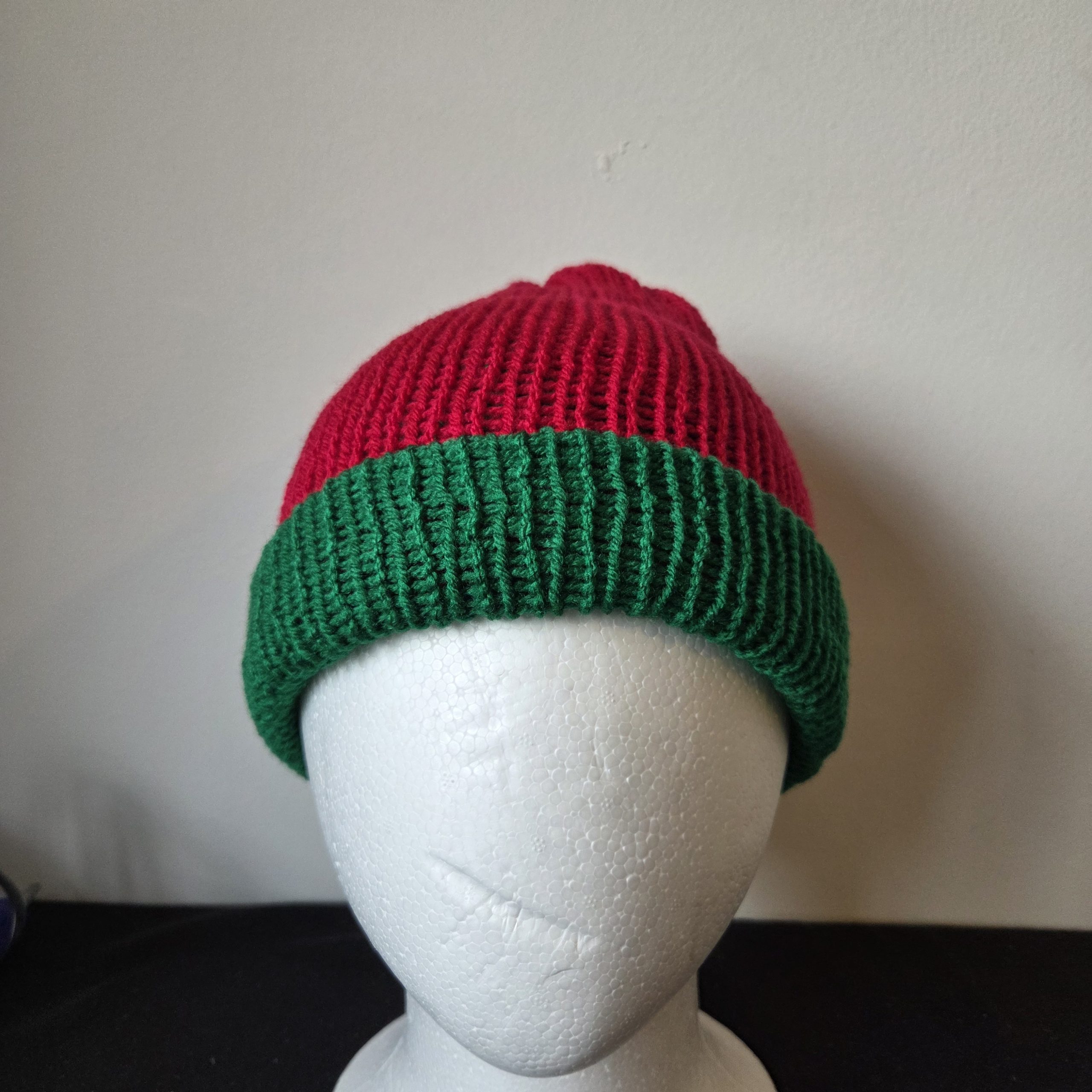 Beanie Winter Hat Reversible 2 tone