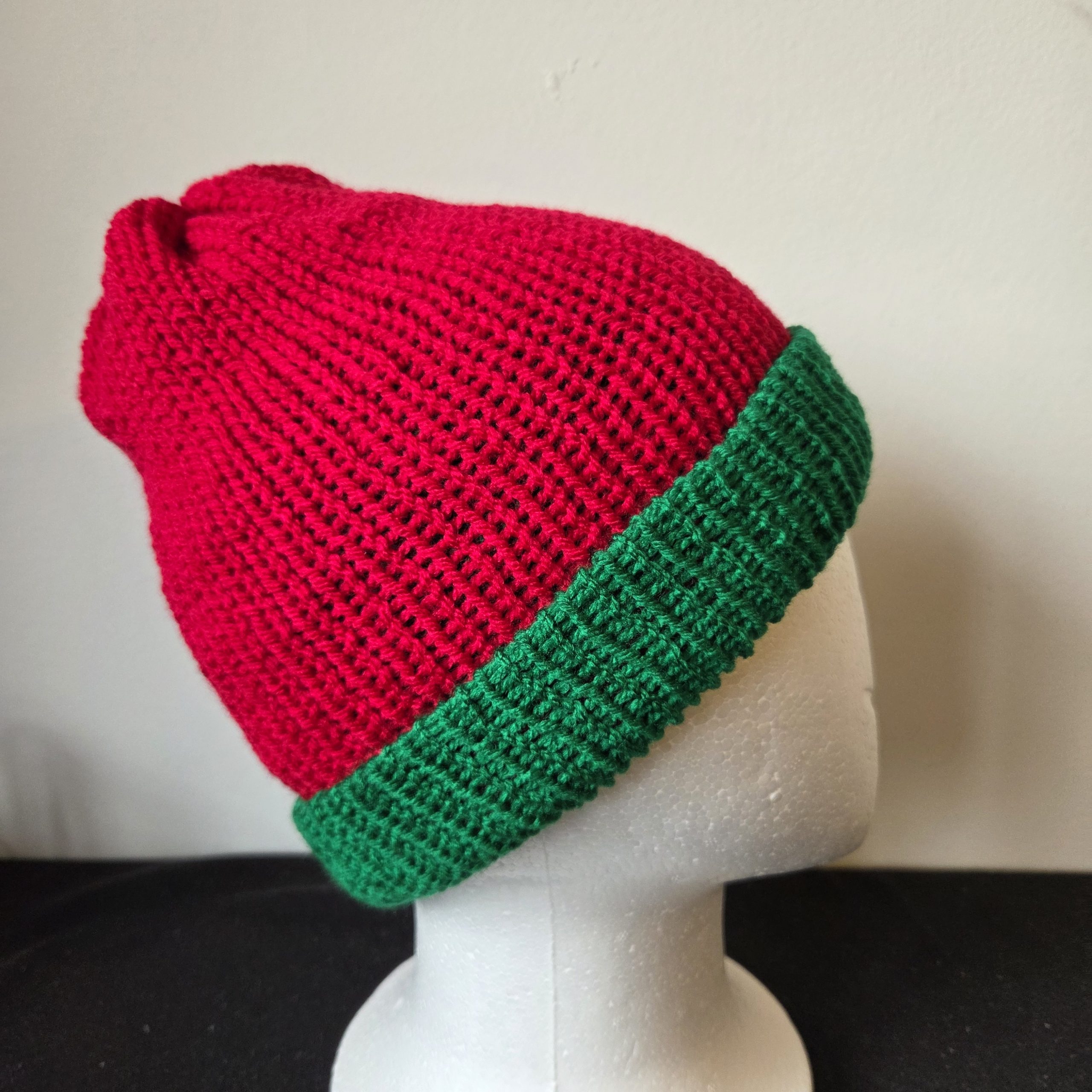Beanie Winter Hat Reversible 2 tone - Image 2