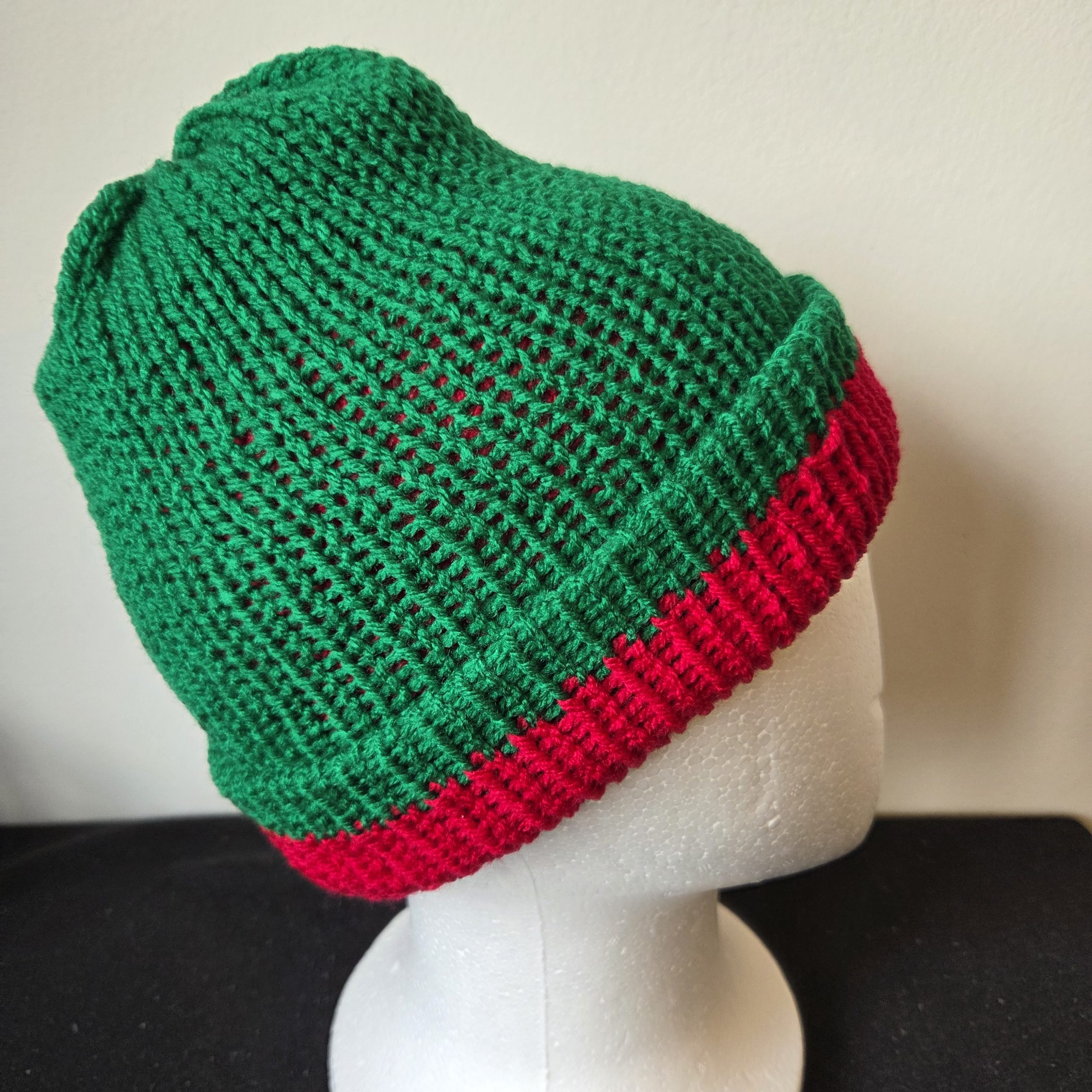 Beanie Winter Hat Reversible 2 tone - Image 4